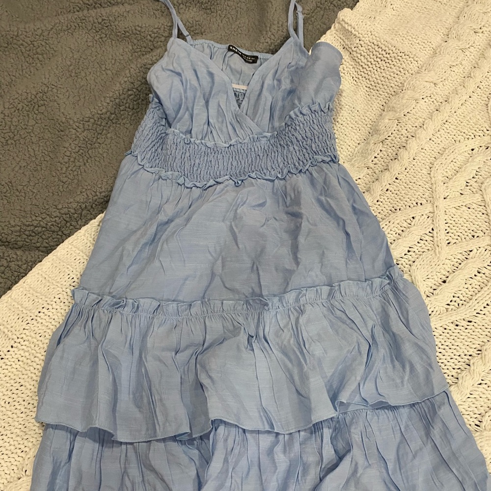 blue summer dress
